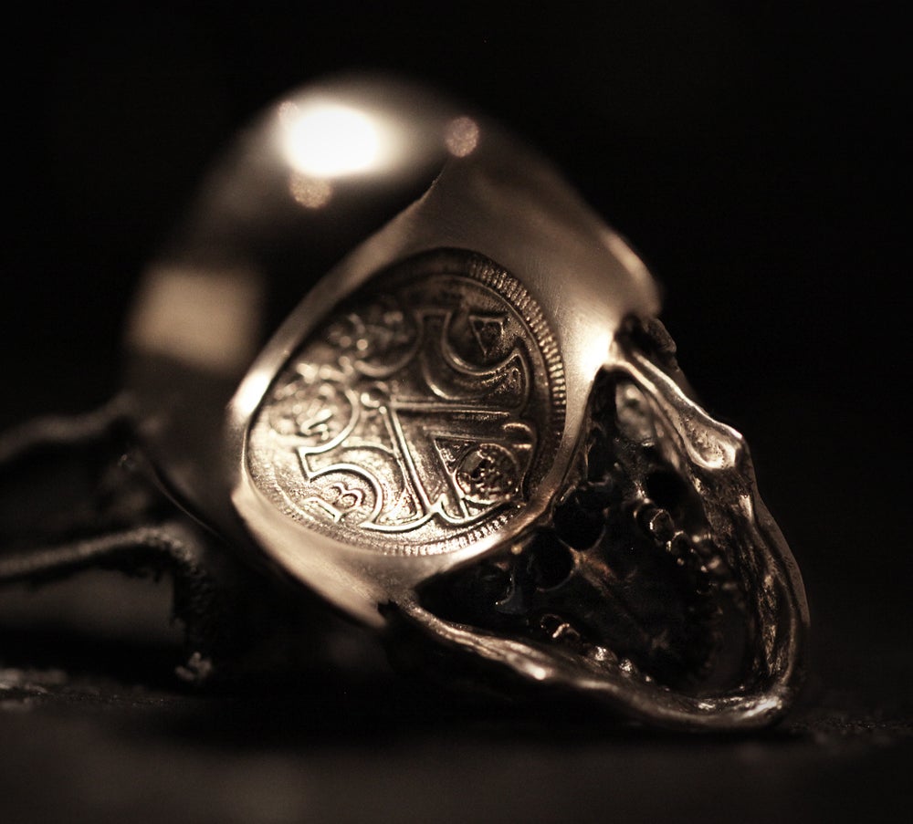 Sterling Silver Highpolished Skullring – BookofAlchemy