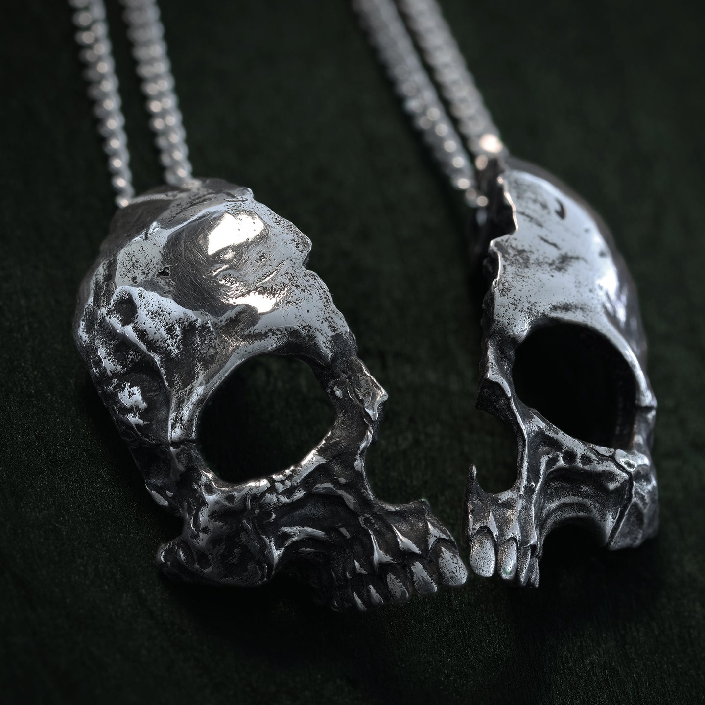 Skull Shards Pendants (set)